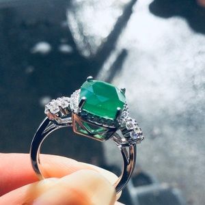 Genuine Gems 925 Sterling Silver Rhodium